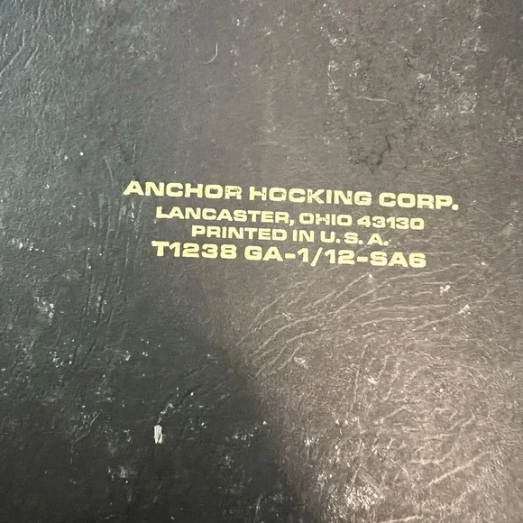 Vintage Fairfield Anchor Hocking 1 divided serving dish 8 3/4" relish  Amber - Picture 9 of 10